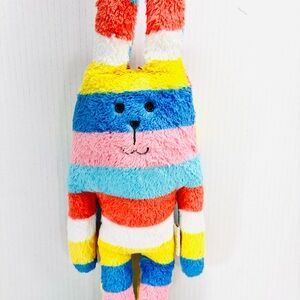 Craftholic Rainbow Rabbit RAB Plush 15" Stuffed Toy Doll Cushion